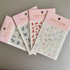 レジンシール 4枚セット ハンドメイド