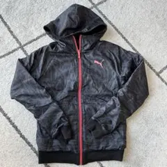 PUMA プーマ　フード付きパーカー　リバーシブル　ブラック/ピンク　レディース