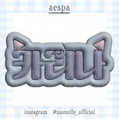 【카리나 カリナ aespa】フレーム ネームボード オーダー ぷっくり 카리나 カリナ aespa】フレーム ネームボード オーダー ぷっくり