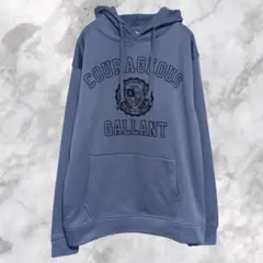 【タグ有】Datum Line【M】パーカー ブルー　裏起毛　あったか