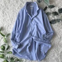 美品　THOMAS MASON × ASSEMBLANC　ドレスシャツ　サックスのサムネイル