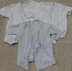 ユニクロ ベビー 短肌着 ホワイト グリーン 50〜60 3点セット