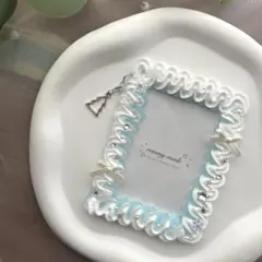 トレカケース ホイップデコ　ウィンターブルーハンドメイド