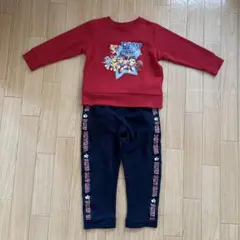 パウパトロール 上下セット 110 トレーナー パンツ レッドのサムネイル
