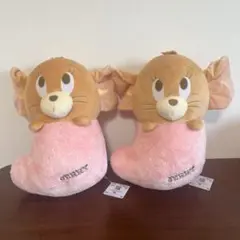 【新品】トムとジェリー ぬくぬくくつした めちゃもふぐっとぬいぐるみ 2点セット