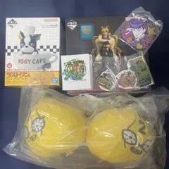 一番くじ　ジョジョワールド　空条徐倫　フィギュア　イギー小物入れ　セット