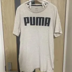 PUMA ロゴ Tシャツ Mサイズ ベージュ