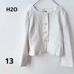 テーラードジャケット/セレモニー/大きいサイズ/入学式/白ジャケット/13号/