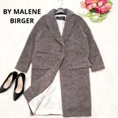 ⭐︎値下げ⭐︎バイマレーネビルガー　ロングコート　モヘヤ、アルパカ混ウール　黒 2026年最新】BY MALENE BIRGER レディース ロングコートの人気アイテム