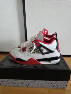 Air Jordan 4 Fire Red 26.5 ホワイト/レッド/ブラック