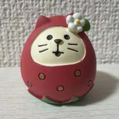 【未使用】デコレ コンコンブル いちごケーキフェア フルーツ猫だるま いちご