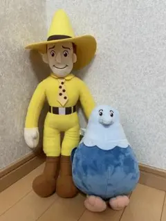 黄色い帽子のおじさん&コンパス　ぬいぐるみセット