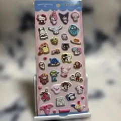 し*ぽ様 サンリオキャラクターズ ぷっくりシール 立体シール シナモロール クロ