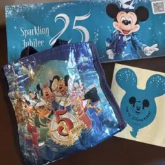 東京ディズニーシー25周年 3点セット カプセルトイ　シール　パンフレット