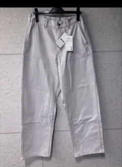 MUJI Labo 再生コットン ダブルニーパンツ オフ白 L 無印ラボのサムネイル
