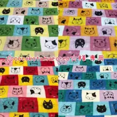 ☆cocokotamaroreo☆様専用 カラフルニャンコブロック4点セット