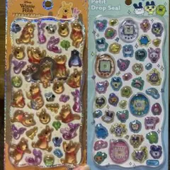 ドロップシール♡たまごっち♡プーさん♡セット販売♡新品未使用品♡正規品