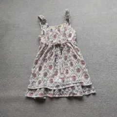 axes femme フラワープリント ノースリーブチュニック