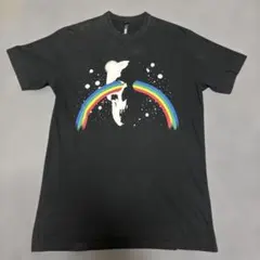 SILASサイラス Tシャツ　髑髏 ドクロ 虹 レインボー 黒 ブラック Mのサムネイル