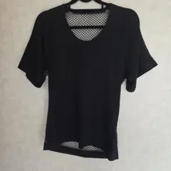 BALENCIAGA メッシュ切替 半袖カットソー ブラックのサムネイル