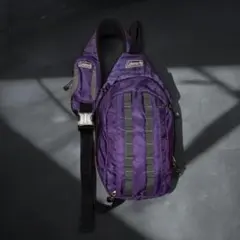 00s Coleman one shoulder bag y2k teck 紫