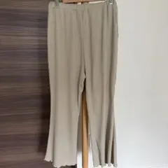 LEPSIM マタニティ フレアパンツ ベージュ