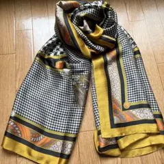 大判ストール　千鳥格子