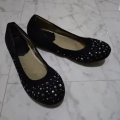 フラットシューズ　黒　LSize