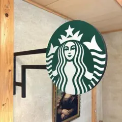 USA スターバックス　両面￼看板 (本物) ストアディスプレイ　ガレージのサムネイル