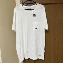 【新品タグ付】アバクロ ポケットTシャツ ホワイト XXLサイズ オーバーサイズのサムネイル