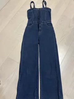 ダークブルー デニム オールインワンGU S