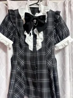 SecretHoney アクセサリーリボンレースフリル半袖 セットアップ