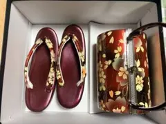 和装用バッグ 草履 セット 桜柄のサムネイル