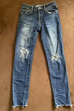AZUL BY MOUSSY ダメージスキニーデニム