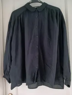 UNIQLO 長袖シャツ 　L サイズ　BLACK