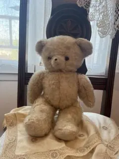 希少フランスアンティーク】 テディベア 木毛 蚤の市 28cm - メルカリ