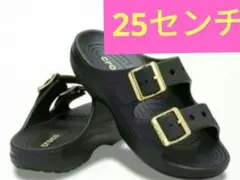 CROCS サタデー メタリック バックル サンダル 25cm - メルカリ