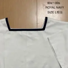 実物 イギリス海軍 ROYAL NAVY セーラーシャツ スクエアネック 半袖のサムネイル