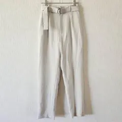 【COMME CA ISM】（S）ベルト付きテーパードパンツ/着回し力抜群/無地のサムネイル