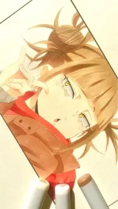 模写イラスト　僕のヒーローアカデミア　トガヒミコ