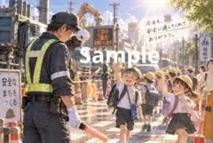 「今日も、安全に通してくれてありがとう。」 デジタルアート ポストカード