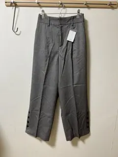 Vis 裾サイドスリットボタンデザイン パンツ 新品未使用
