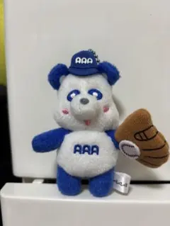 AAA えーぱんだ ぬいぐるみ 野球グローブ付き 青