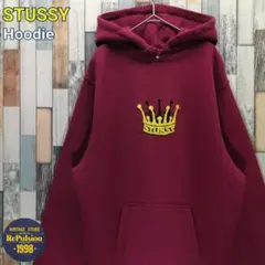 STUSSY　ステューシー　パーカー　CROWN　クラウン　パープル 2026年最新】stussy パーカー クラウンの人気アイテム - メルカリ