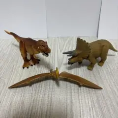 アニア 恐竜フィギュア 3体セット ティラノサウルス トリケラトプス
