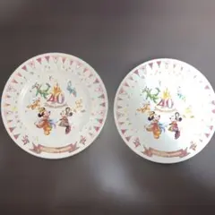 ディズニーランド40周年　スーベニアプレート　2枚セット