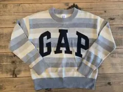 GAP KIDS ボーダー ロゴニット 120cm