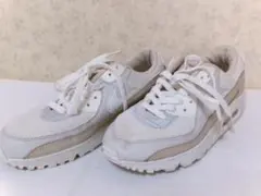 103341 NikeAIR スニーカー　クリーム色　24㎝