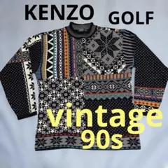 KENZO GOLF ニットセーター 90s ゴルフウエア ヴィンテージ