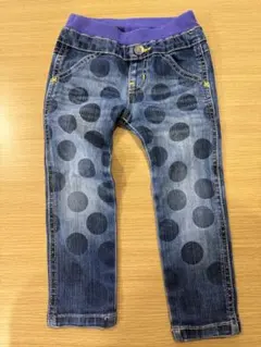⭐︎【100サイズ】BREEZE ドット柄デニムパンツ